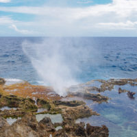 テニアンのブローホール（潮吹き海岸）