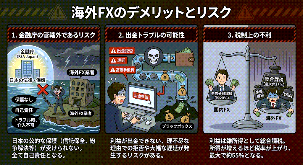 海外fx デメリット